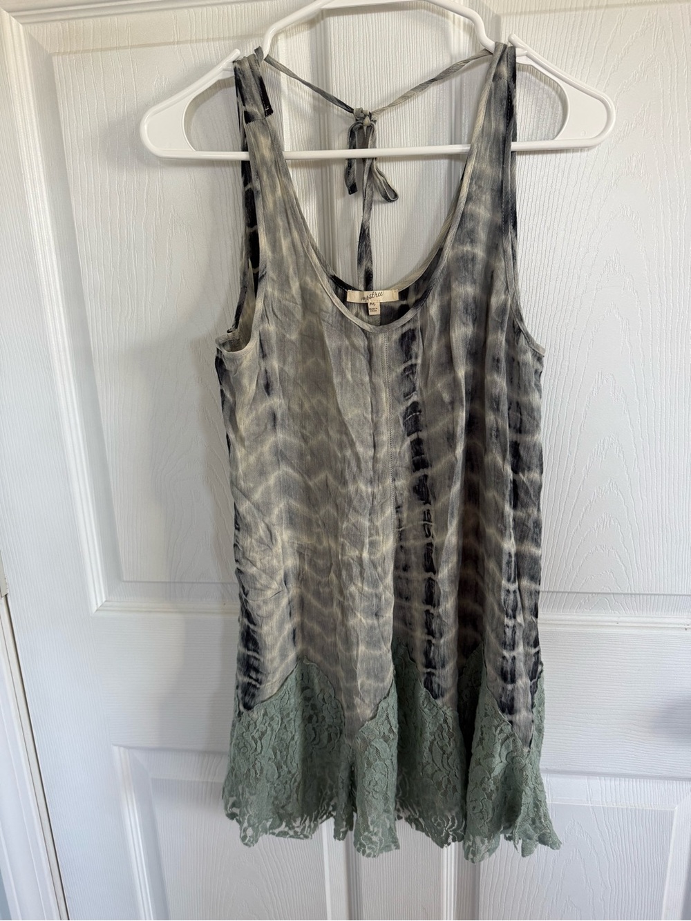 Mystree Boho Fairycore Lace Hem Tank Top M Whimsigoth Layering Fall Western